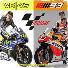DP BBM Rossi VS Marquez Bergerak Gif