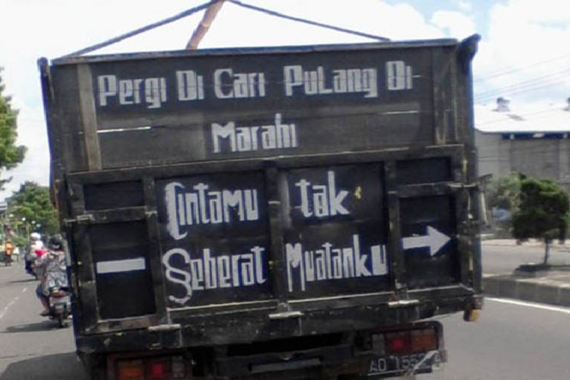 Kata kata Sopir Truk Terbaru Kalimat Lucu Sekali Bikin Ngakak