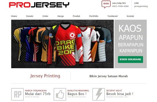 Percayakan Pembuatan Jersey Custom yang Keren kepada PROJERSEY